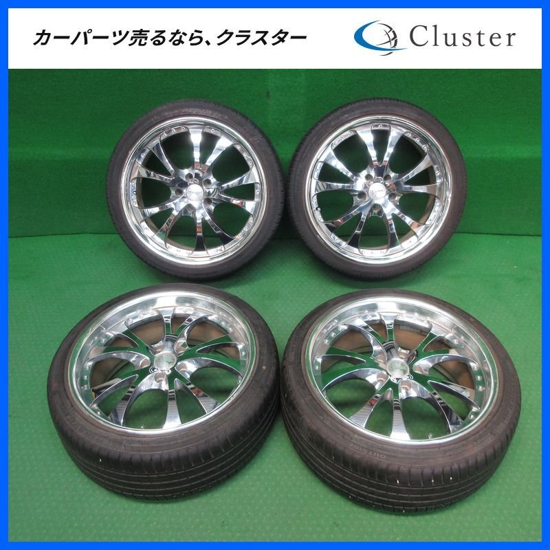 タイヤ クラウン/セルシオ トラフィックスター 235/35R19 245/35R19 19インチ 19×9.5J+50 19×10J+50 114.3/5穴 4本 2023-24年製/溝有★拍卖