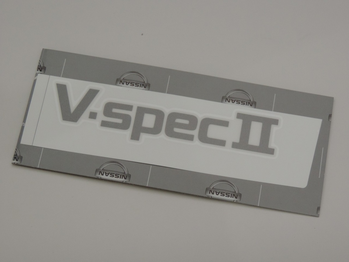 NISSAN 日産純正 R32 GT-R Vスペック2用 Vスペック2 エンブレム BNR32 リヤ トランク ニッサン スカイライン NISMO ニスモ ステッカー拍卖