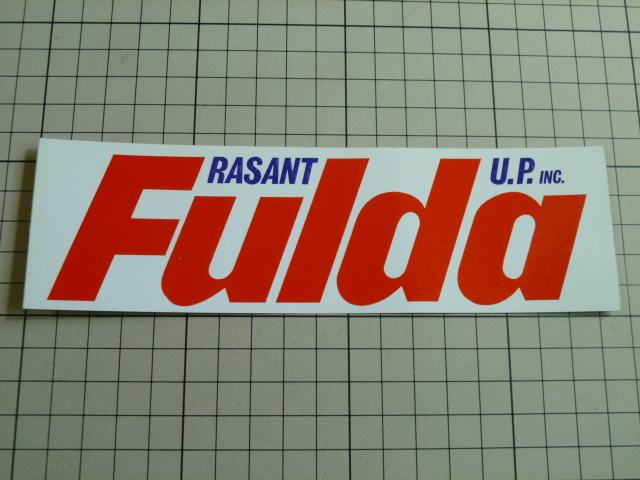 正規品 Fulda ステッカー 当時物 です(183mm×55mm) フルダ タイヤ拍卖