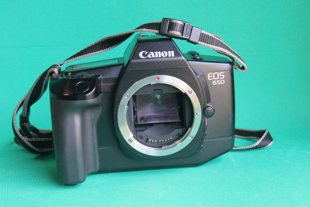 フイルムカメラ Canon EOS 650 + Canon 純正オートストロボ300EZ 動作品 美品 送料無料拍卖