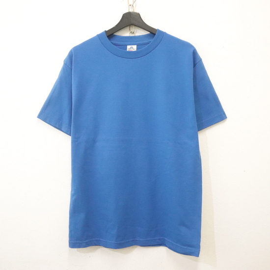 B861 2000年代製 AAA 半袖Tシャツ■00s 表記Mサイズ ブルー 青 無地 アメカジ ストリート 古着 古着卸 激安 ヴィンテージ拍卖