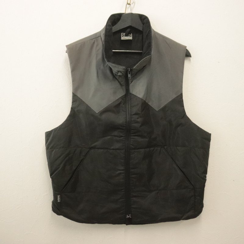 m64 2000年代製 eclipse ナイロンベスト■00s 表記XLサイズ 黒 ブラック アメカジ ストリート 古着 古着卸 激安 ヴィンテージ 90s 80s拍卖