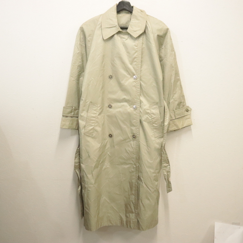 d897 80sビンテージ レディース FLEETSTREET■1980年代製 表記6サイズ ベージュ ポリエステル 古着 アメカジ アウター ヴィンテージ拍卖