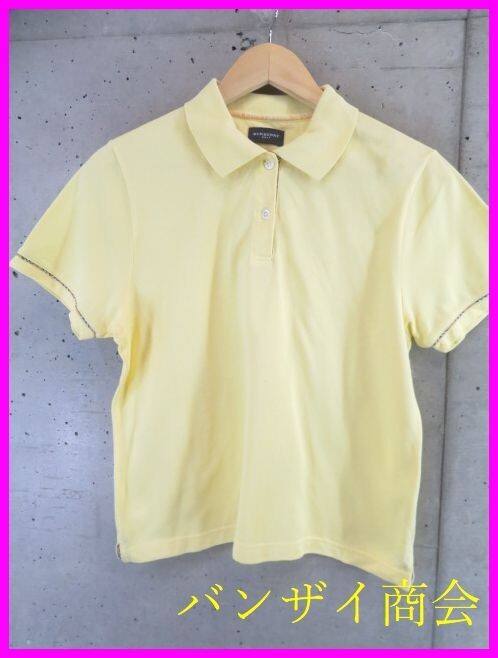 【送料300円可】4080b12◆良品です◆日本製◆BURBERRY GOLF バーバリーゴルフ ノバチェック 半袖ポロシャツ L/ジャケット/ニット/パンツ拍卖
