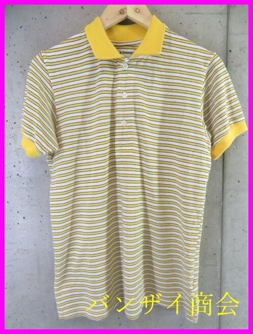 【送料300円可】7280b14◆良品◆日本製◆ハリウッドランチマーケット 半袖ボーダーポロシャツ 2/ジャケット/コート/デニムジーンズ/パンツ拍卖