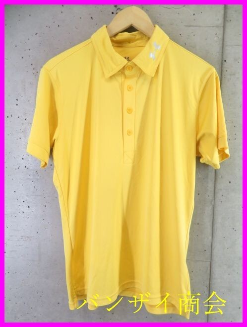 【送料300円可】7280b8◆良品です◆吸汗速乾◆UNDER ARMOUR アンダーアーマー 半袖ドライポロシャツ MD/ゴルフジャケット/パンツ/ジャージ拍卖