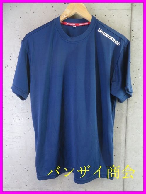 【送料300円可】7280b2◆美品◆吸汗速乾◆BRIDGESTONE ブリジストン 半袖ドライシャツ フリーサイズ/カットソー/Tシャツ/ジャケットタイヤ拍卖