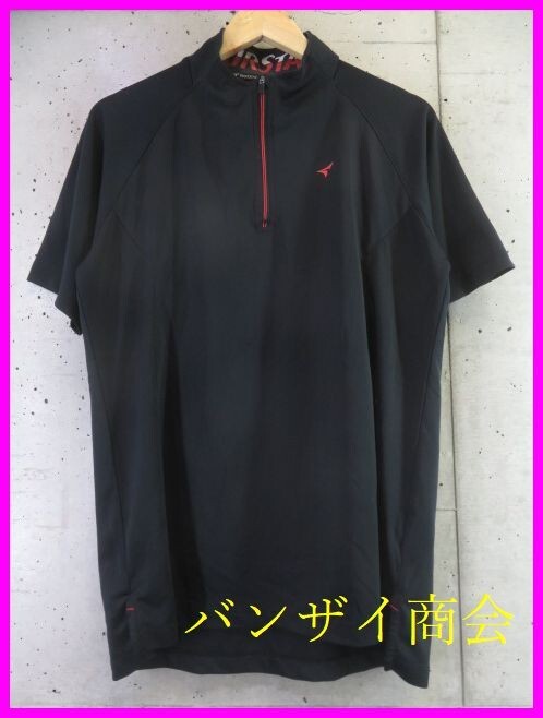 【送料300円可】9280b1◆美品です◆吸汗速乾◆Tour Stage ツアーステージ ハーフジップ 半袖ドライポロシャツ LL/ゴルフジャケット/パンツ拍卖