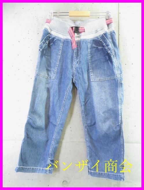 0380b24◆良品です◆GO SLOW CARAVIN ゴースローキャラバン クロップド丈 デニムパンツ 4/イージーパンツ/ジーンズ/ジーパン/ショーツ拍卖