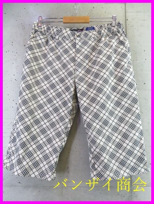 0380b17◆美品◆ルコックゴルフ ノバチェック柄 ひざ下丈 ハーフパンツ ゴルフパンツ LL/ショーツ/ショートパンツ/ジャケット/ポロシャツ拍卖