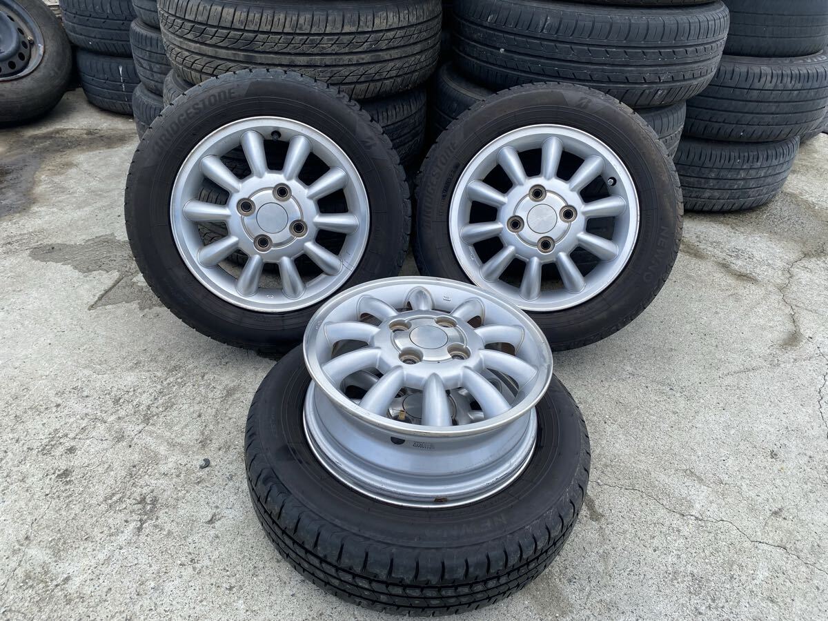 ワタナベホイールNEWNO 155/65 R13タイヤセットホイールセット拍卖