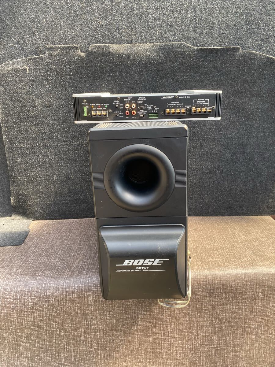 BOSE ACOUSTIMASS サブウーファーBOSE サブウーファー 501WF BOSE B-4180ステレオパワーアンプ拍卖