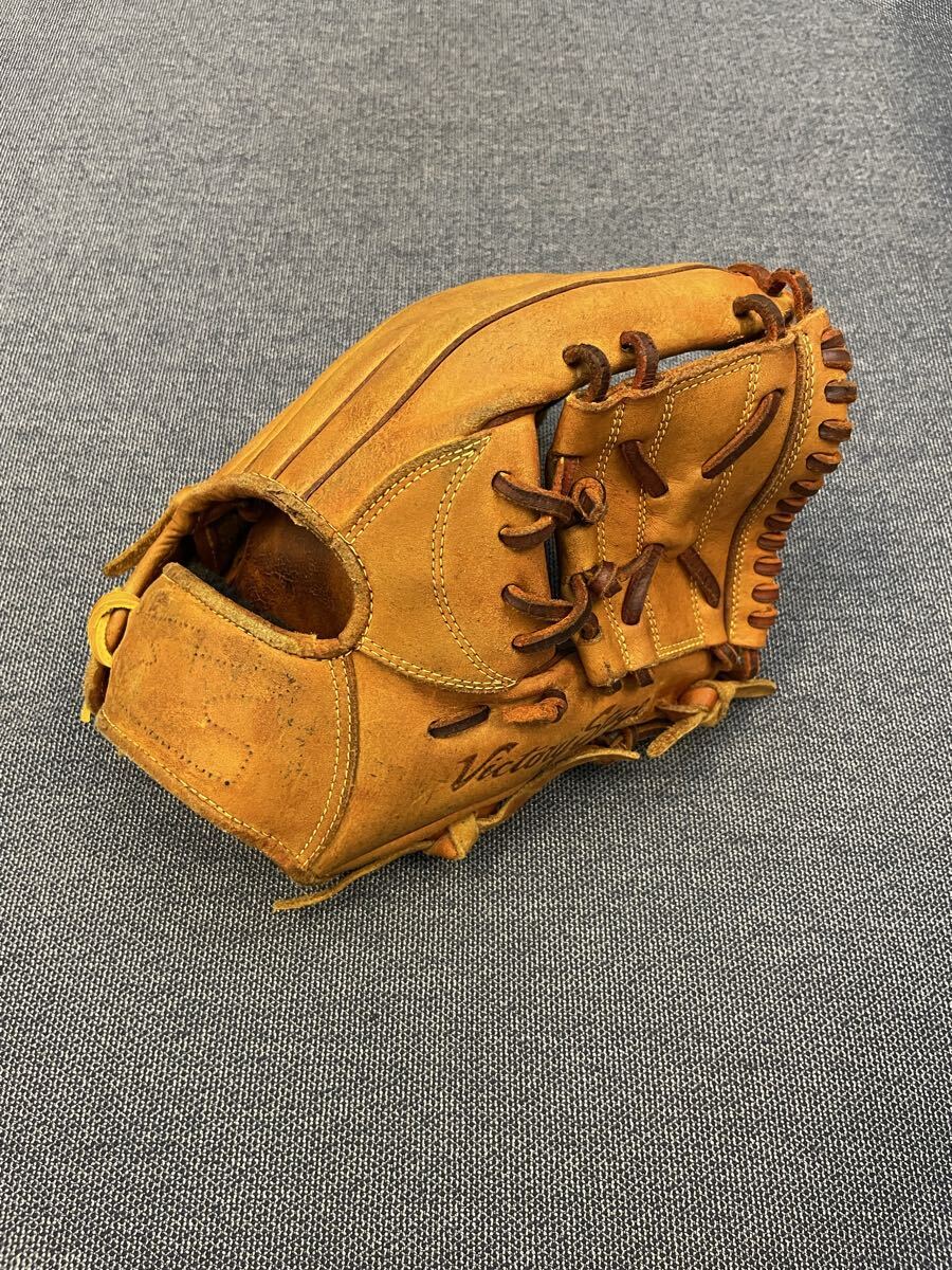 レア! 野球 硬式グローブ 一般用 大人 右投げ グラブ 内野 右利き ミズノ ビクトリーステージ オレンジ 高校野球対応 学生拍卖