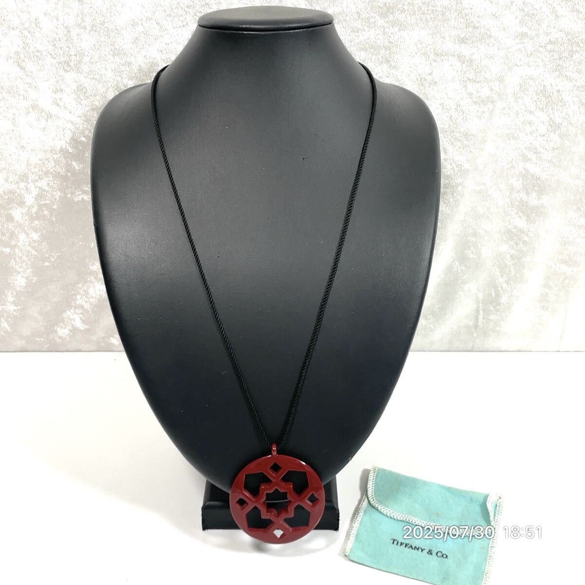 美品 SILVER925 SV925 TIFFANY & Co. ティファニー ピカソ ラッカー ネックレス ペンダント アクセサリー 装飾品 ファション 小物拍卖