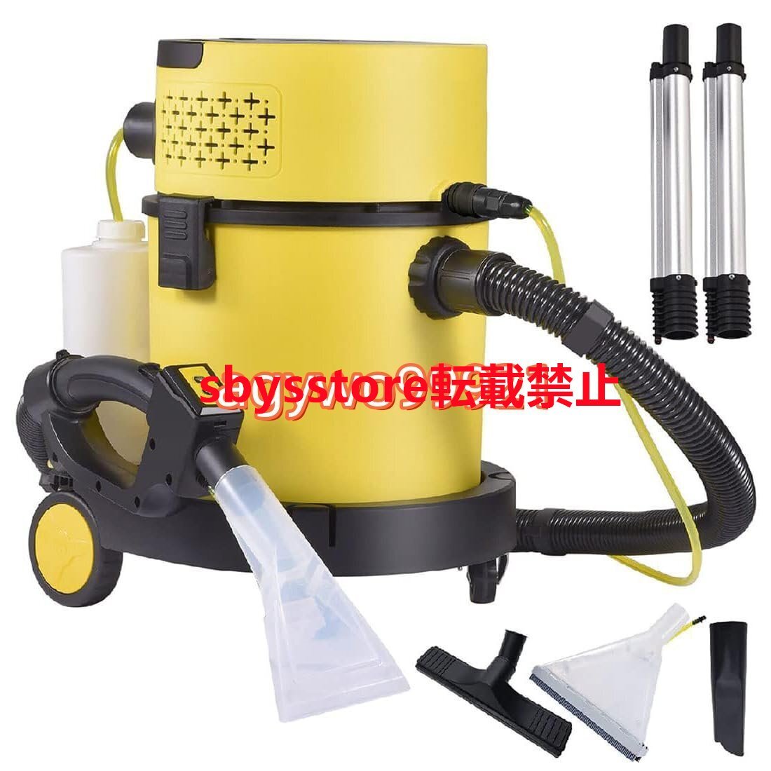 ウェット&ドライバキュームクリーナー、1600W 3-in-1強力なフロアクリーナーマシン17 kpaカーペットワッシャー付き洗濯機25L拍卖