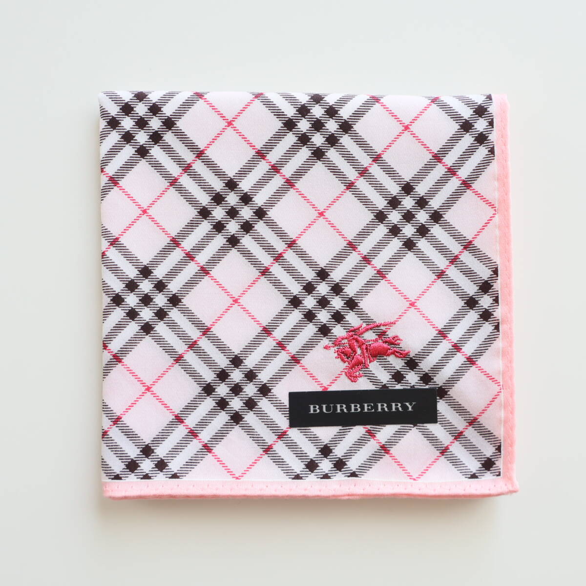 ■未使用 BURBERRY バーバリー ハンカチ チェック ピンク■拍卖