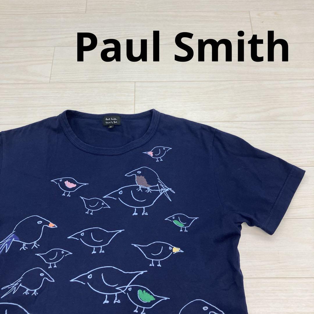 Paul Smith ポールスミス Drawn by Paul 半袖Tシャツ 鳥柄 バードイラスト W26089拍卖