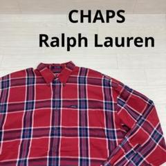 CHAPS Ralph Lauren チャプスラルフローレン 長袖チェックボタンダウンシャツ 香港製 W26097拍卖