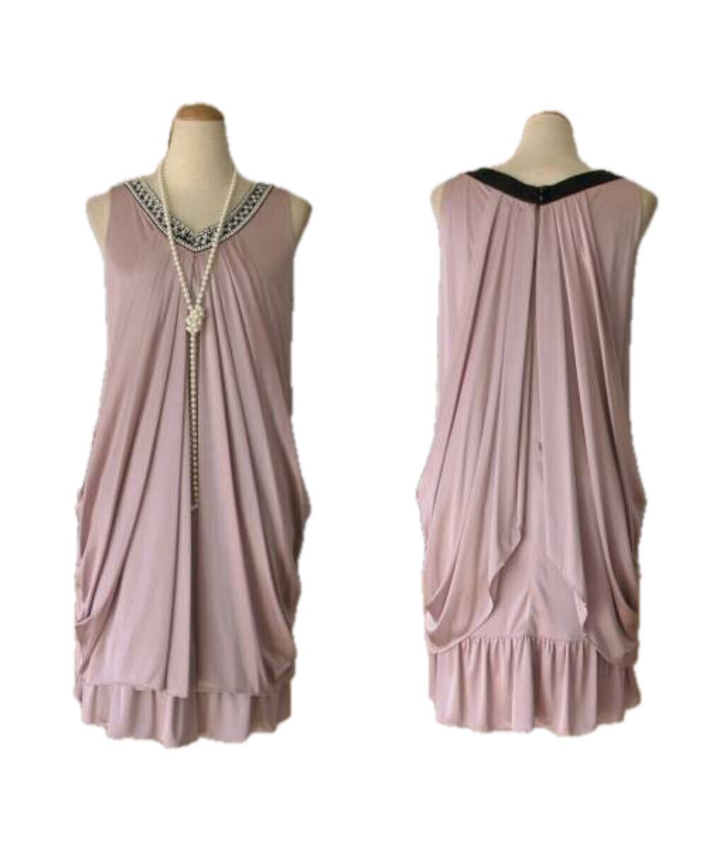 結婚式・お呼ばれ◆衿ビジュー*素敵なフォーマルドレス*9号拍卖