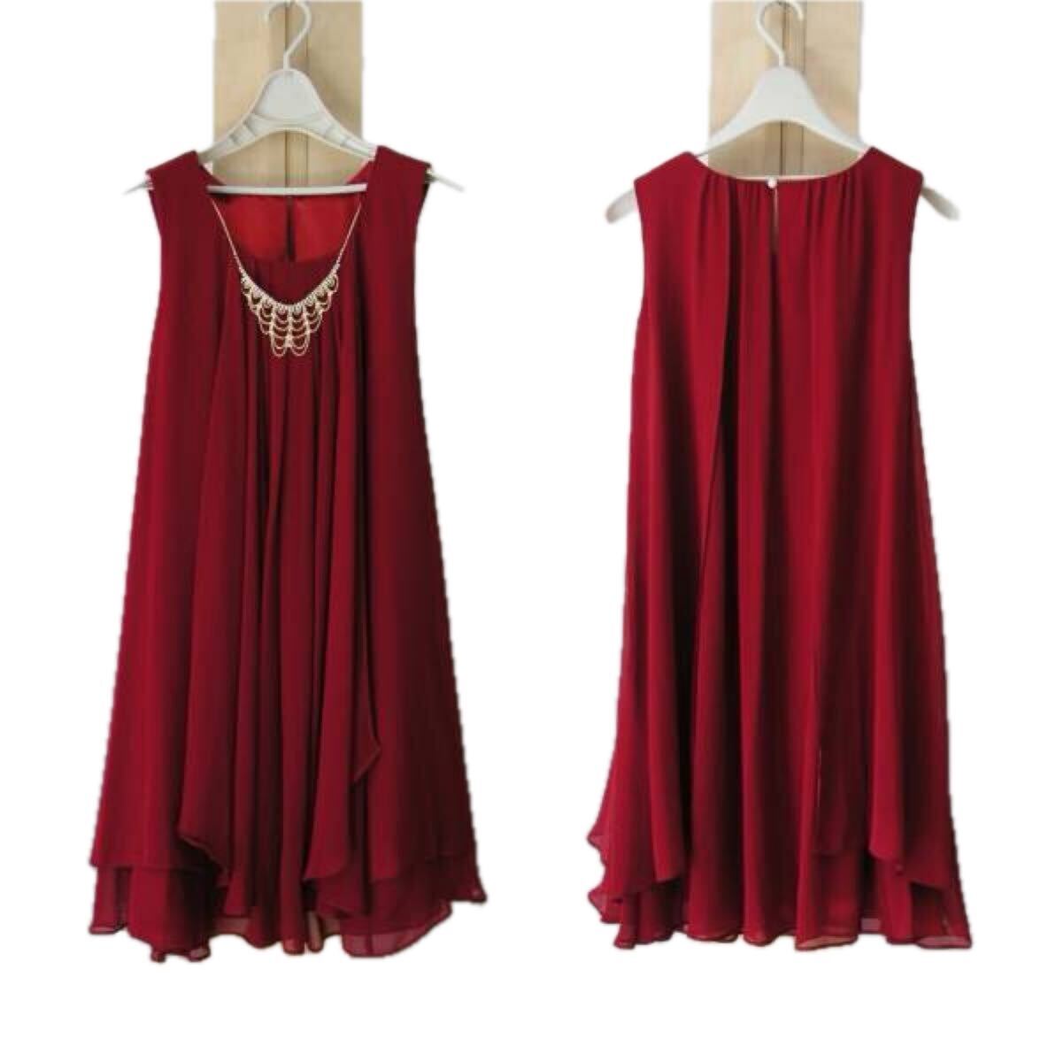 結婚式・お呼ばれ◆美しいシルエット*フォーマルドレス*2/9号*ワイン*綺麗*値下げ拍卖