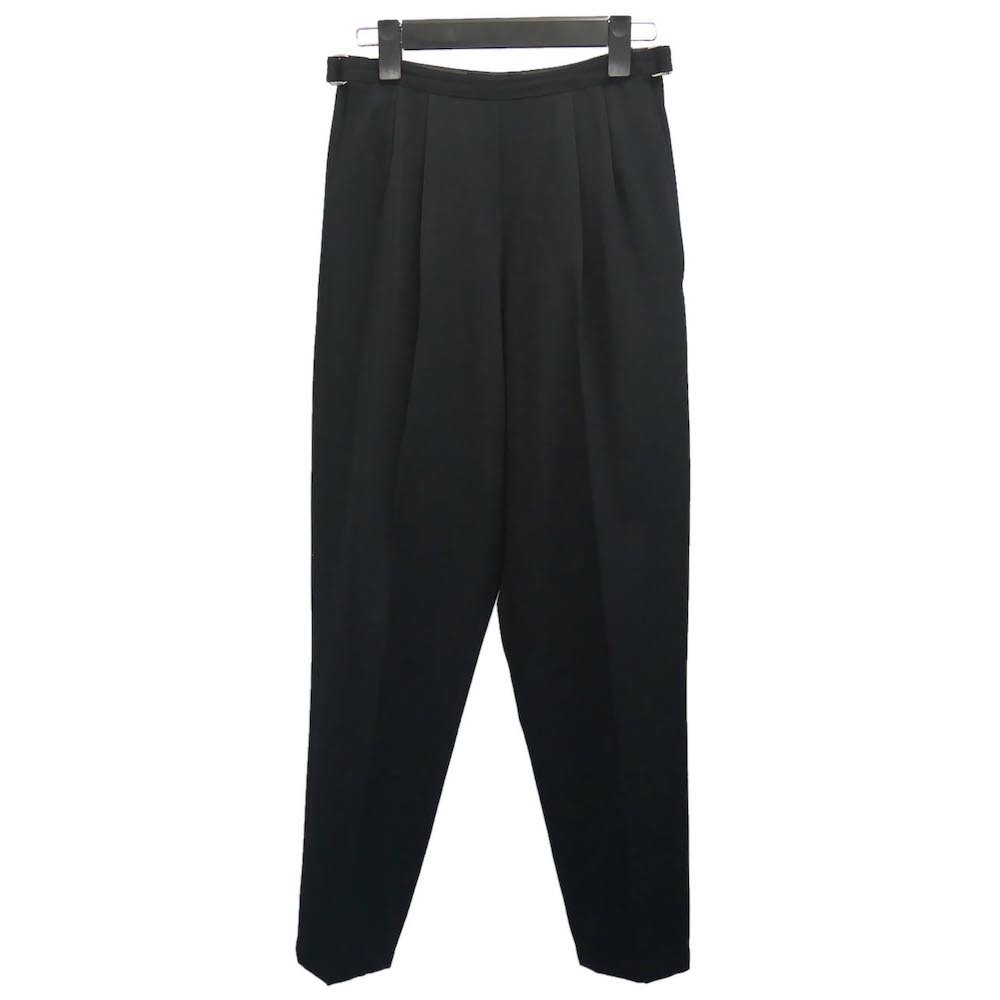 Y’s 「Yohji Yamamoto」 1996ss ウール タキシードクロス 2タック ワイド テーパード パンツ 96ss ワイズ アーカイブ ベルト拍卖