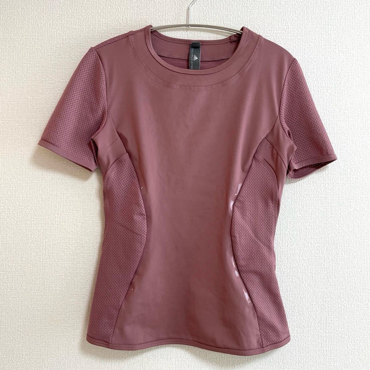 adidas アディダス ステラマッカートニー Tシャツ レディース OT トレーニング スポーツ ウェア ピンク スポーツ M ロゴ 無地 人気拍卖