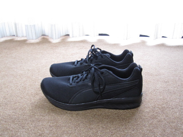 使用1回キレイ PUMA プーマ SOFT FOAM+ 軽量スニーカー US8/26cm ブラック 拍卖