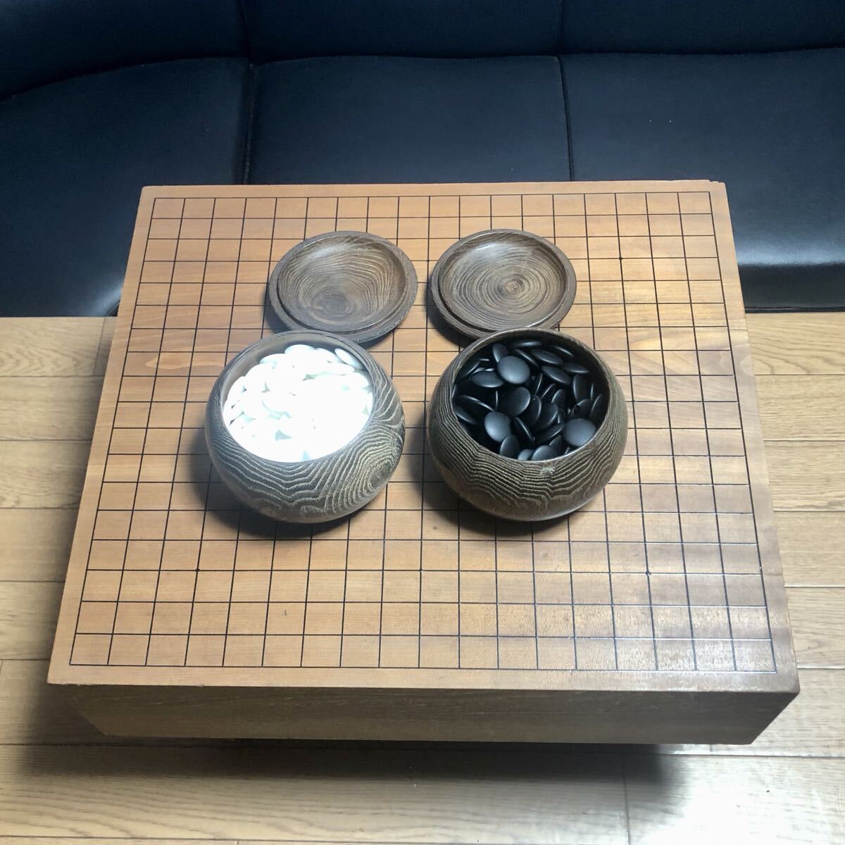 【送料無料】囲碁セット 碁盤 碁石  拍卖