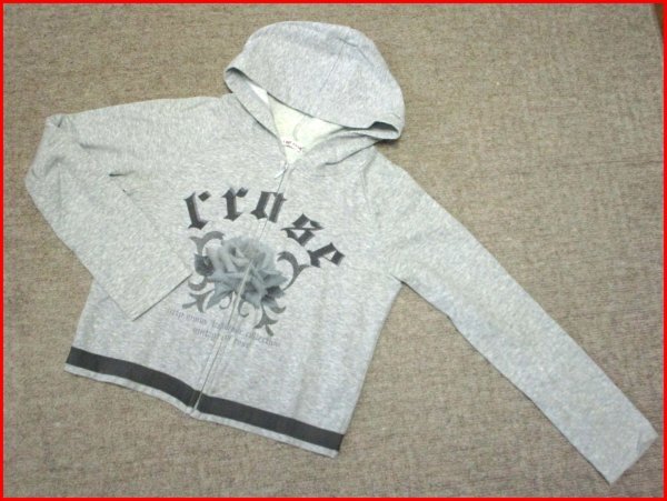 L'ESTROSE/レストローズ◇ショート丈パーカー グレー M拍卖