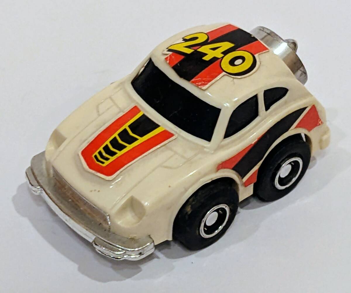 80年代 野村トーイ アクロバットレーサー ター坊 フェアレディ 240Z 白 日産 ダットサン 日本製 チョロQ風拍卖