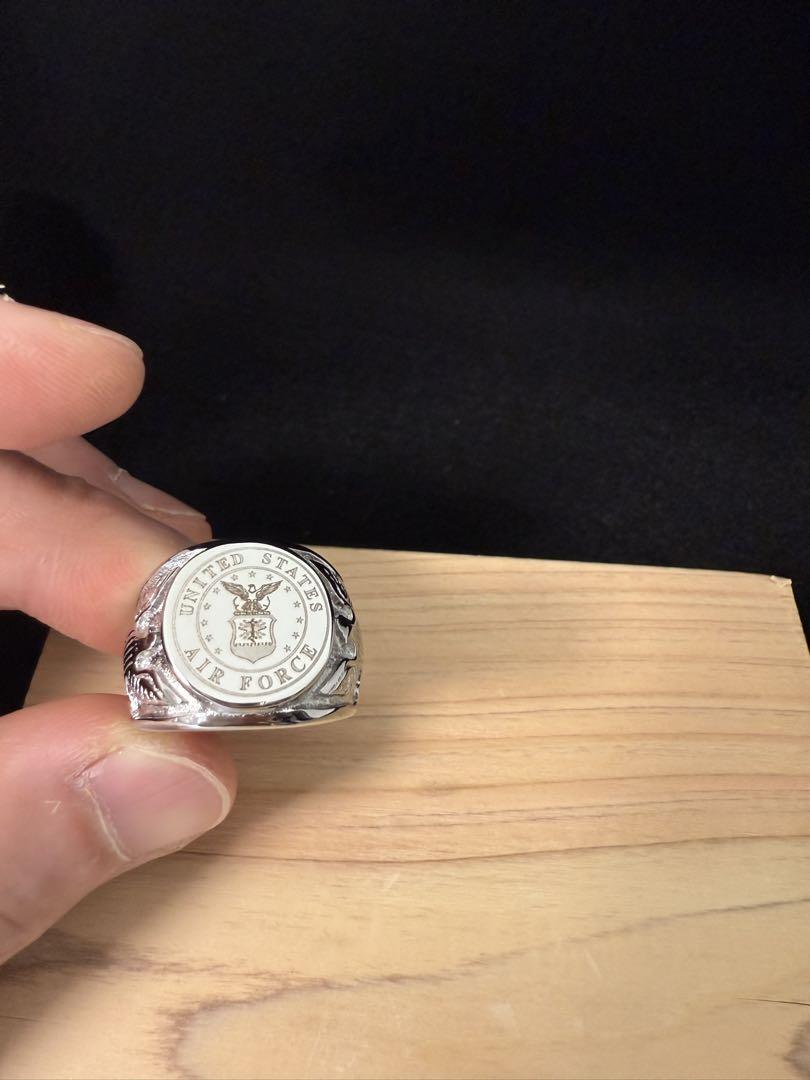 US Air Force (空軍) Ring シルバーリング サイズ19号拍卖
