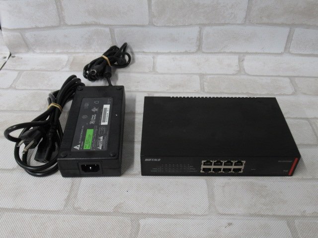 ▲Ω 新U 0040♪ 保証有 BUFFALO【 BS-GS2008P 】バッファロー レイヤー2 Giga PoE スマートスイッチ 8ポート AC付 領収書発行可拍卖