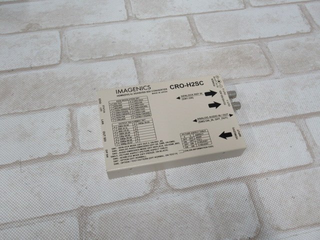 ☆Ω 新LC 0223t 保証有 imagenics【 CRO-H2SC 】イメージニクス HDMI(DVI) to 3G/HD/SD-SDI変換器 ※本体のみ拍卖