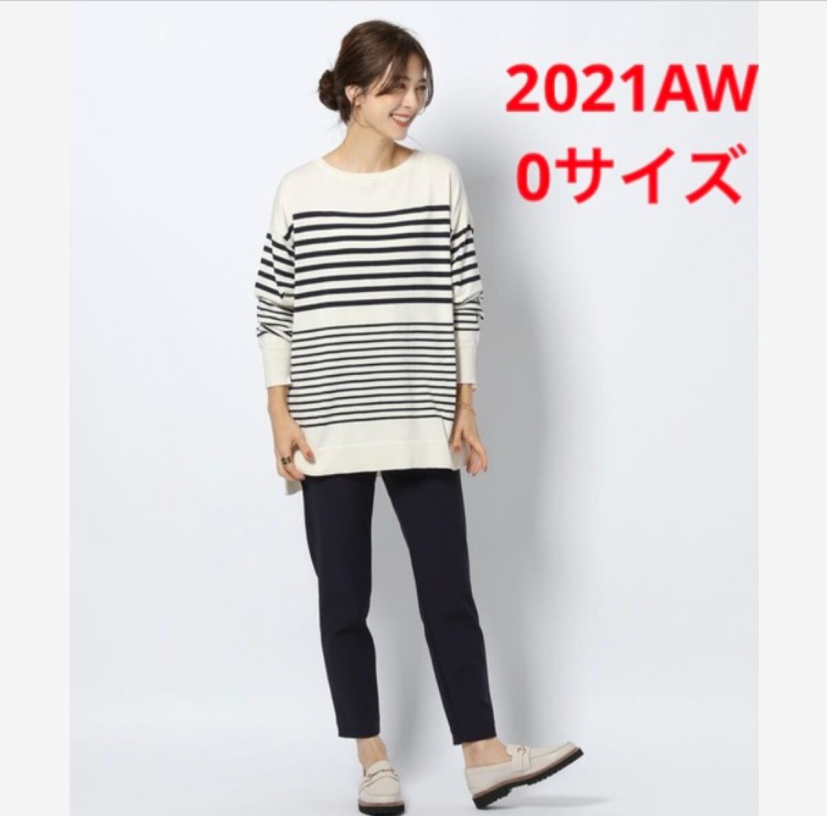 1回だけ着用★ BARNYARDSTORMハイテンションシンプルパンツ紺色拍卖