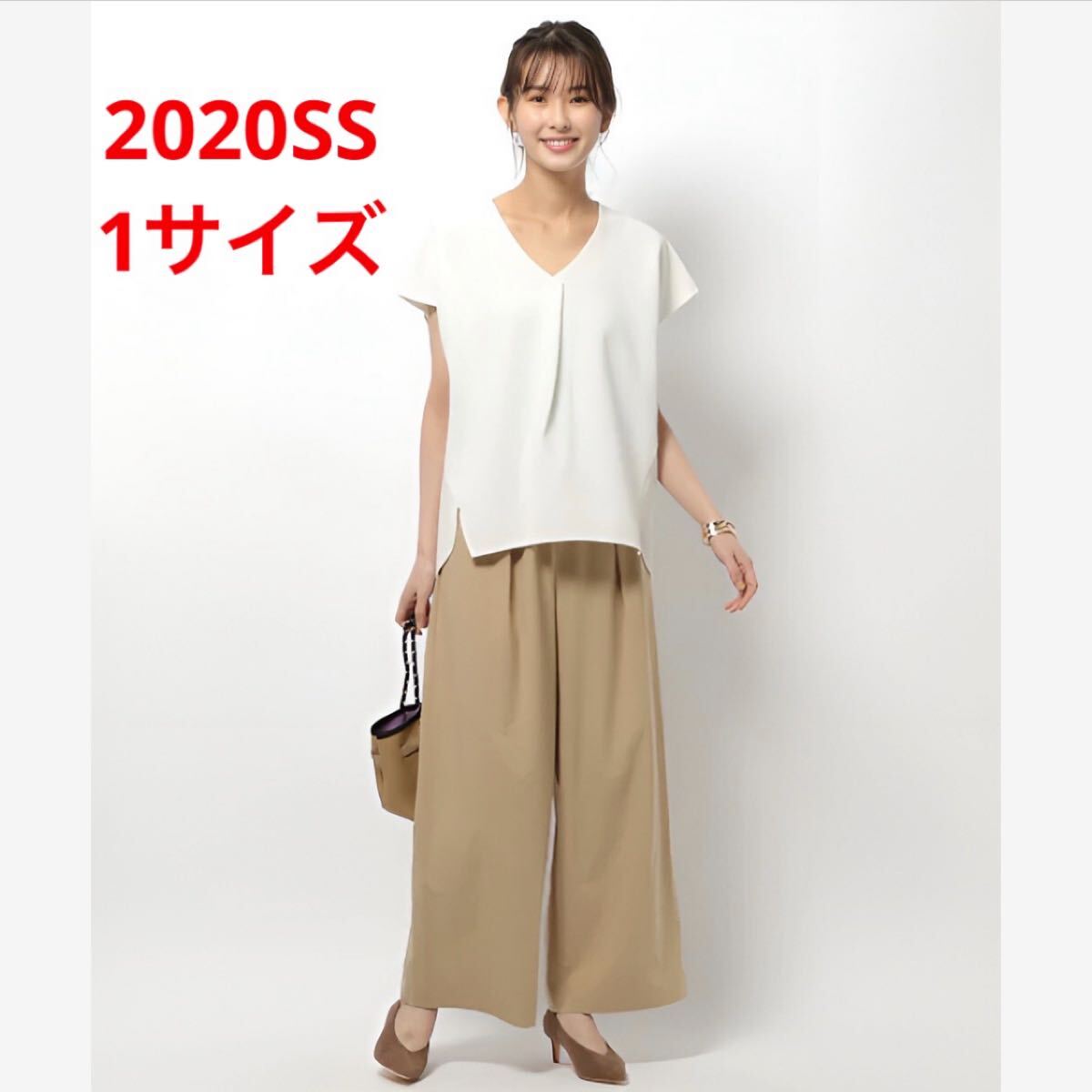 ほぼ新品*BARNYARDSTORM リネンキュプラクロスパンツ 上品 清涼感◎拍卖
