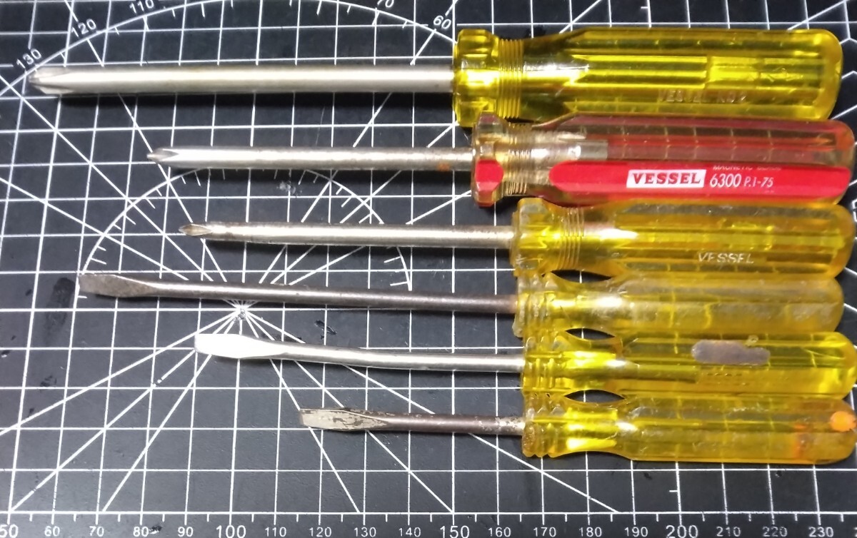 VESSEL ベッセル ベセル★+ - スタビー ドライバー 7本セット★ プラス マイナス拍卖