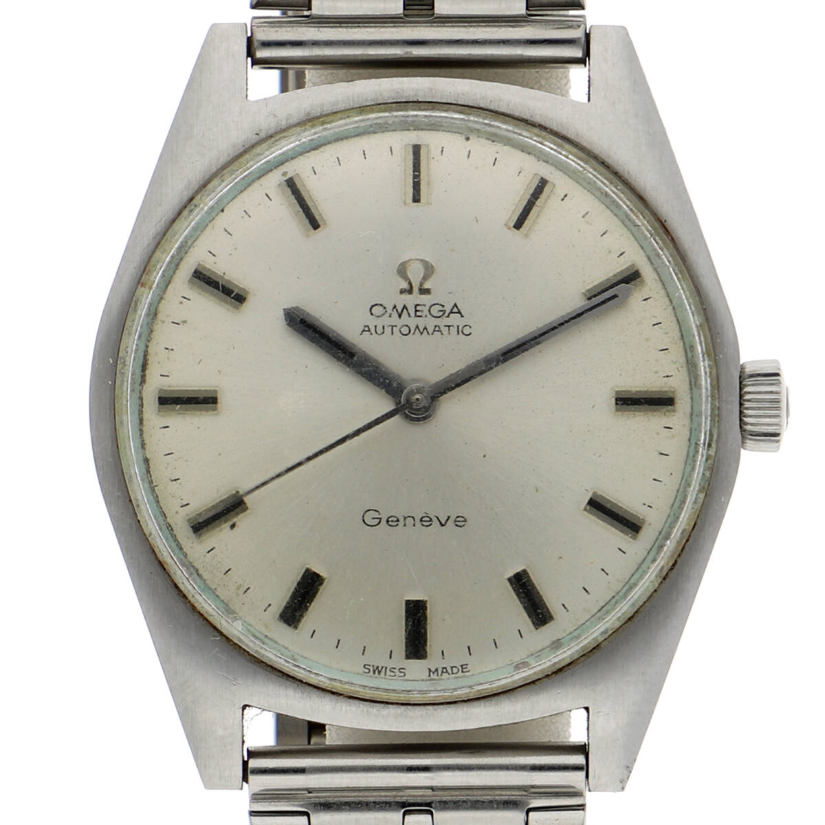 OMEGA オメガ 165.041 ジュネーブ シルバーダイヤル SS 自動巻き メンズ【133136】拍卖