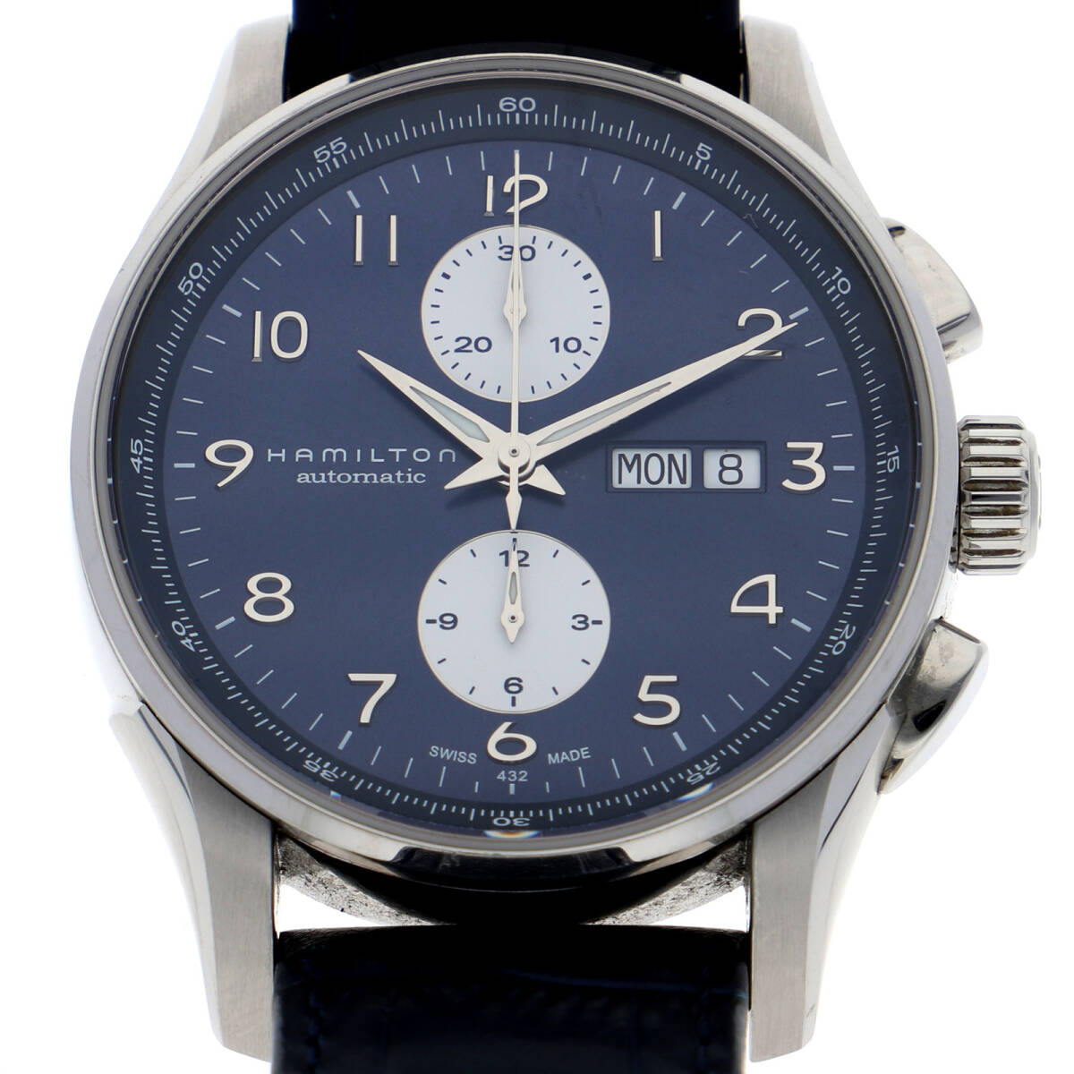 HAMILTON ハミルトン H327660 ジャズマスター ブルーダイヤル SS/レザー 自動巻き メンズ【128883】拍卖
