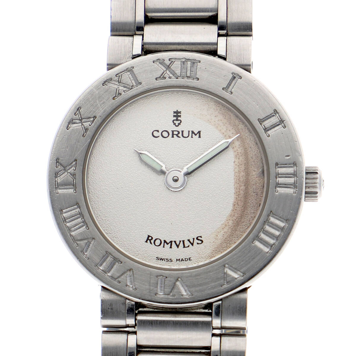 CORUM コルム 165.103.20 V400 ロムルス シルバーダイヤル SS クオーツ レディース【133278】拍卖
