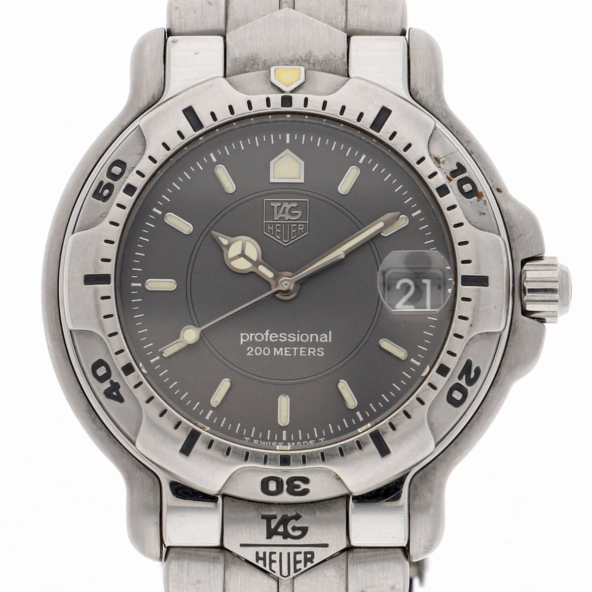 TAG HEUER タグホイヤー WH1112 6000シリーズ グレーダイヤル SS クオーツ メンズ【133982】拍卖
