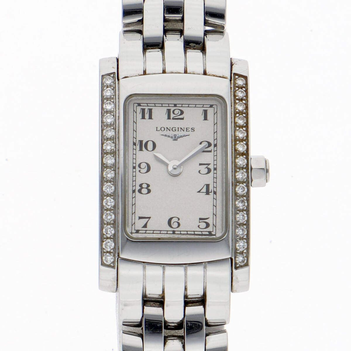 LONGINES ロンジン L5.158.0 ドルチェヴィータ ホワイトダイヤル SS クオーツ レディース【134100】拍卖