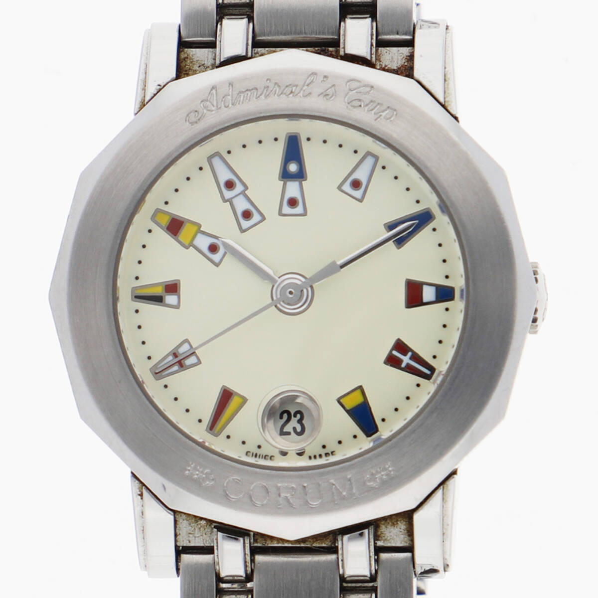 CORUM コルム 39.130.20 V585 アドミラルズカップ アイボリーダイヤル SS クオーツ レディース【134252】拍卖