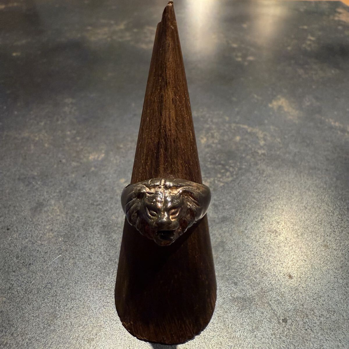 SILVER925 LION MOTIF ANIMAL DESIGN RING/シルバー/リング拍卖