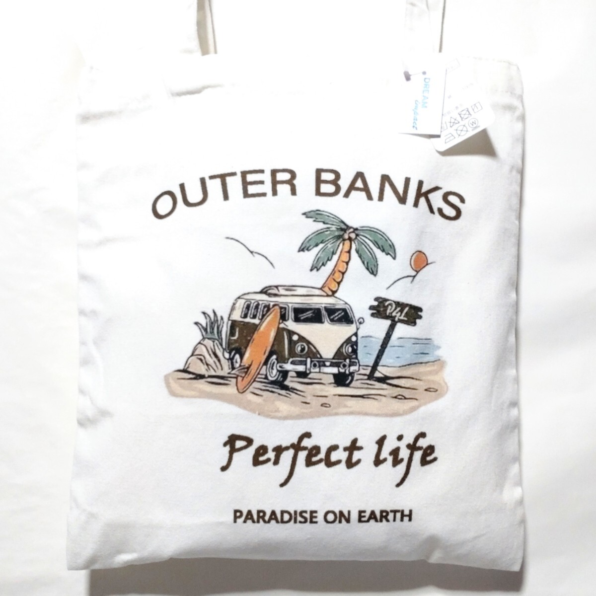 特価/未使用【サイズ=縦38cm×横35cm】アメカジ/ビーチワゴン/トートバッグ/画像の柄拍卖