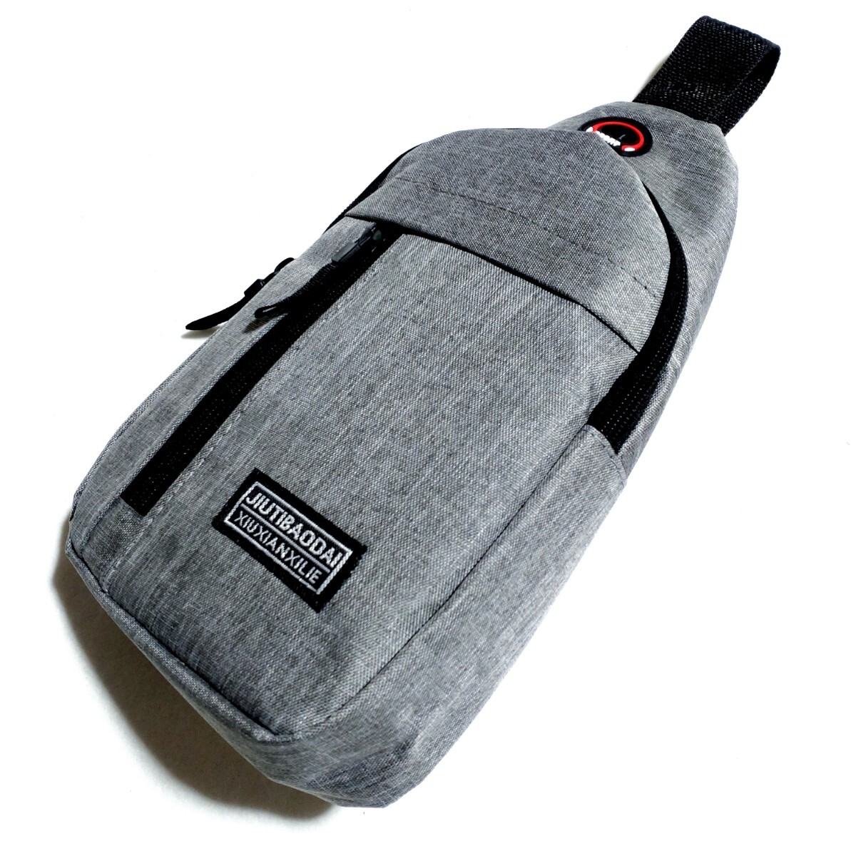 【訳アリ】特価/未使用【サイズ=縦29cm×横16cm×幅5cm】ノーブランド/メンズ/ボディバッグ/gray拍卖