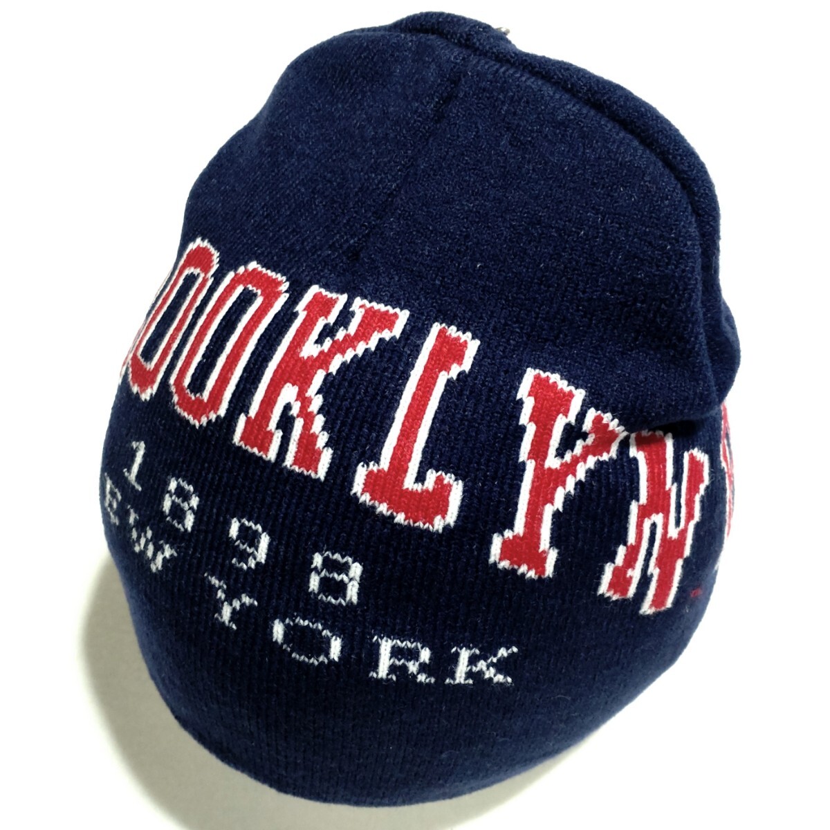 特価/未使用【サイズ=アダルトフリー】アメカジ/BROOKLYN/ブルックリン/男女兼用/ニットキャップ/ワッチキャップ/navy拍卖
