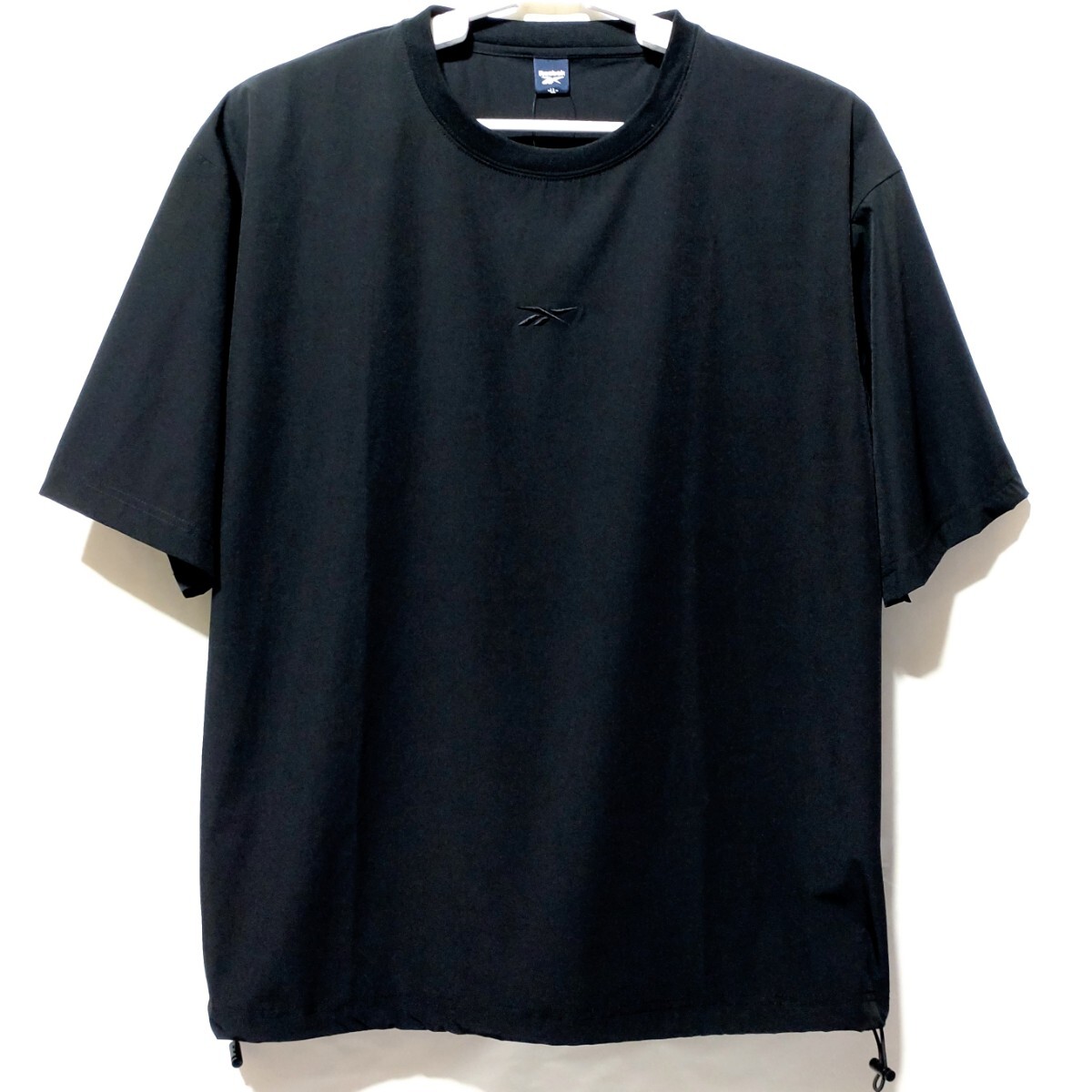 特価/未使用【サイズ=LL(XL)】Reebok/リーボック/胸刺繍ロゴ/メンズ/半袖/ストレッチ/プルオーバー/胸囲=104~112cm/black拍卖