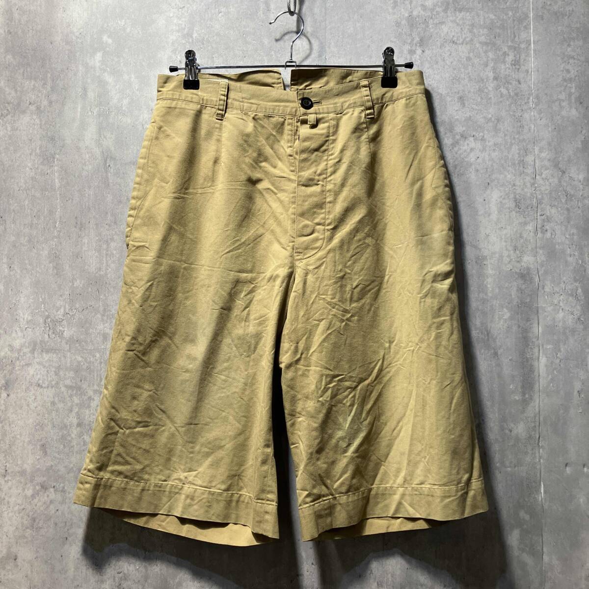 ライカ期 DRIES VAN NOTEN ショーツ 綿パン 46 ベージュ系 ドリスヴァンノッテン 店舗受取可拍卖