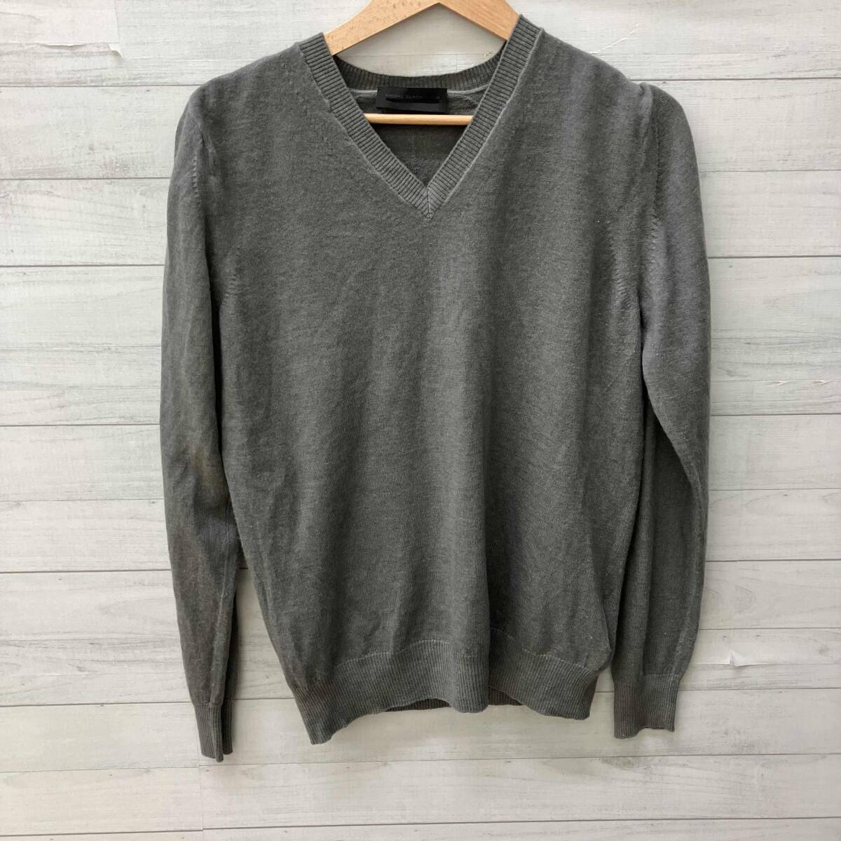 DIESEL BLACK GOLD ディーゼル ブラック ゴールドウール ニット セーター メンズ Lサイズ グレー拍卖