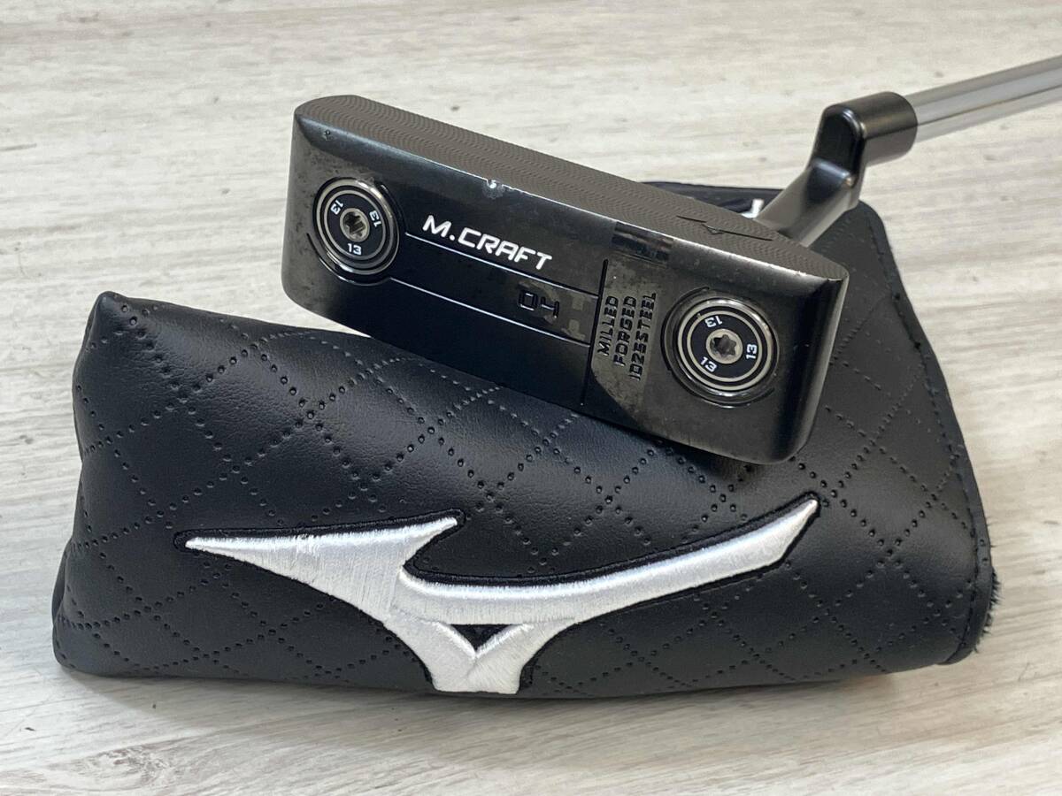 【 ヘッドカバー付き】MIZUNO M.CRAFT OMOI 04 GUNMETAL パター拍卖